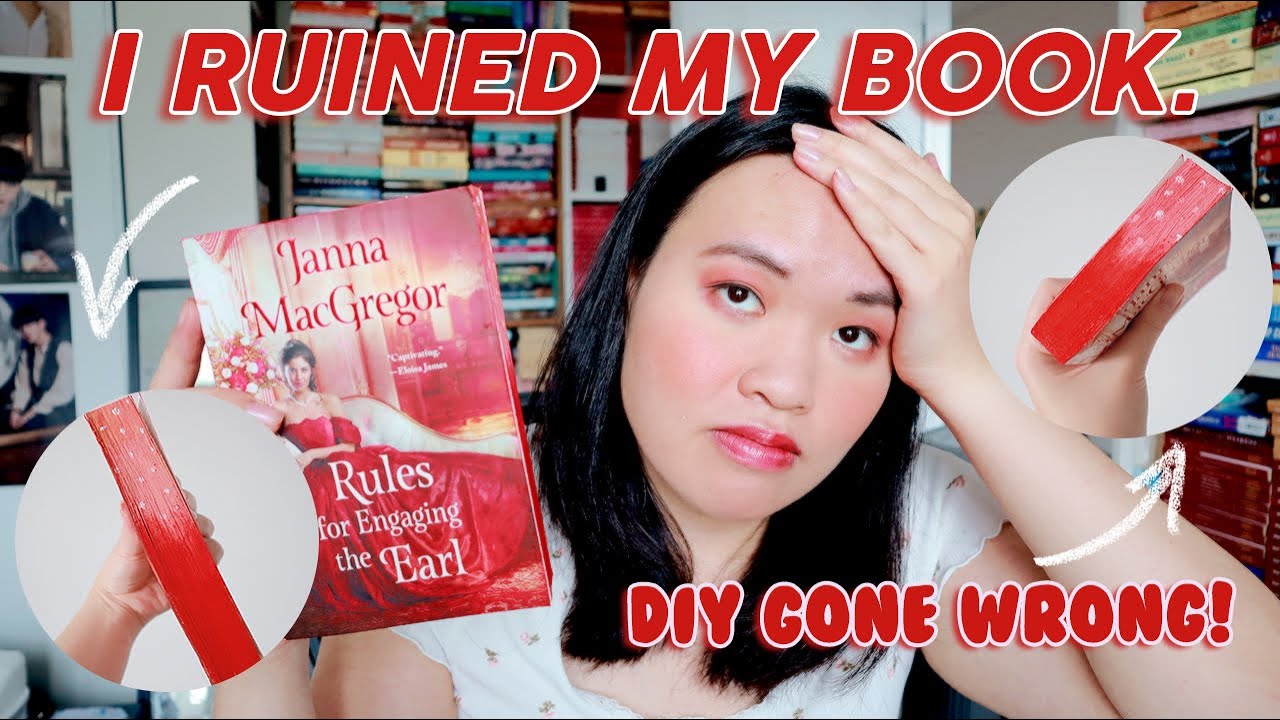 I tried to DIY sprayed edges and I ruined my book ft. romance book recommendations