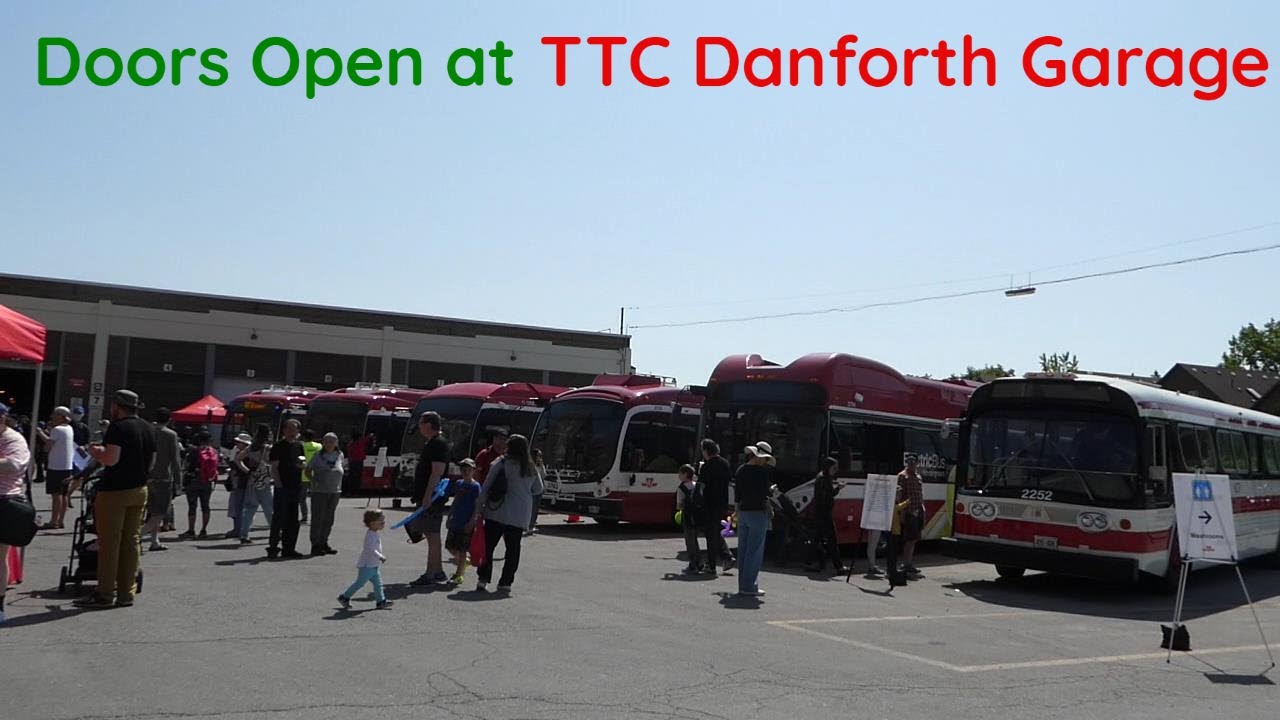 Doors Open at Toronto TTC Danforth Streetcar and Bus Garage 5/27/2023
