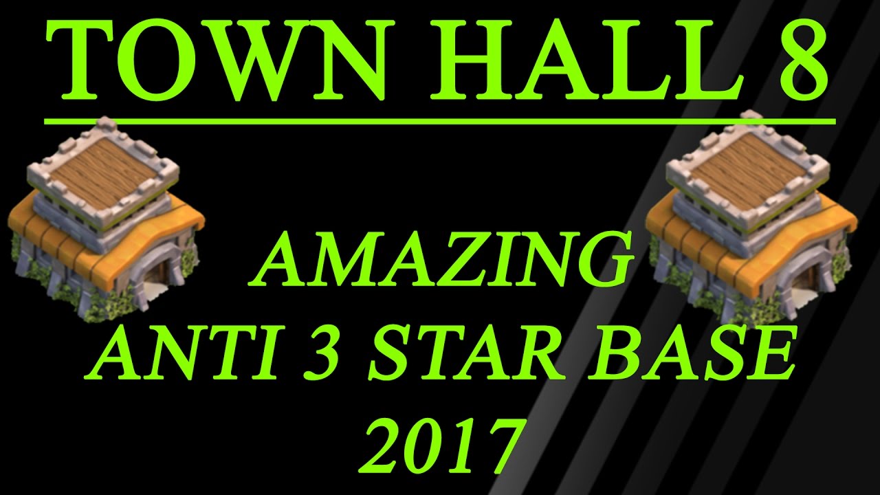 Th8 Anti 3 Star Base | amazing th8 base | Clash of clans best base ever 2017 | #11 1080p