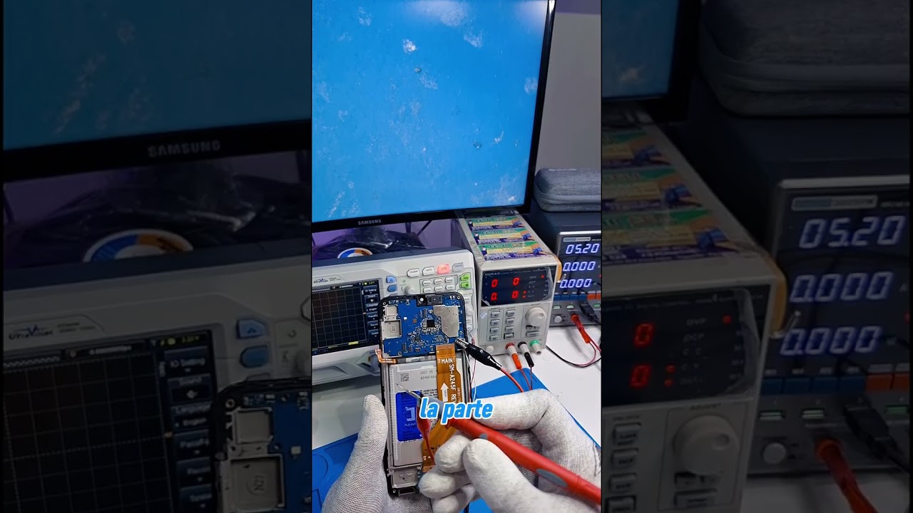 💥🇵🇾 Samsung A24 NO ENCIENDE Fuga en el CIRCUITO INTEGRADO/IF PMIC, La técnica del DOCK TEST