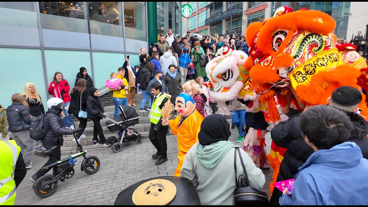 Chinese New Year 2025 in Birmingham Chinatown | Festive Walk 4K HDR