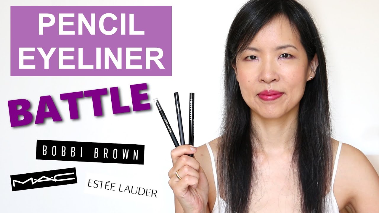 Battle Of The Long Lasting Pencil Eyeliners | For Oily Eyelids | Bobbi Brown vs MAC vs Estée Lauder