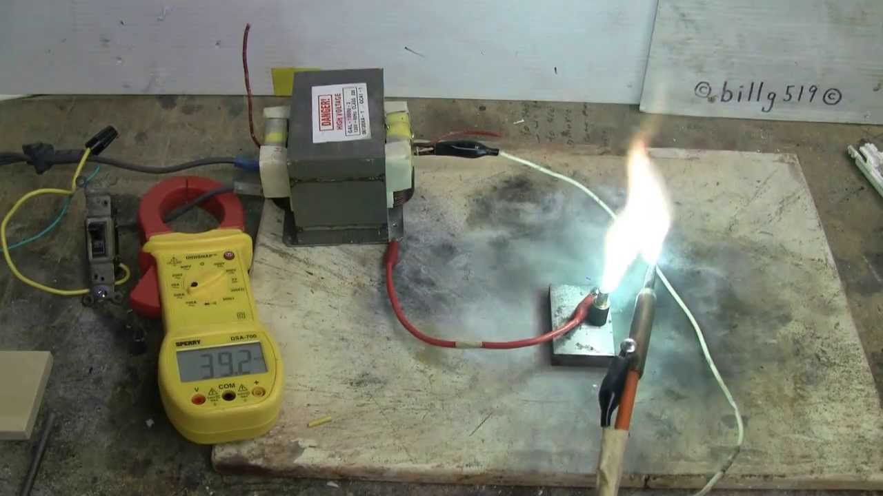 High Voltage - One MOT, Capacitors, And Some Arcs