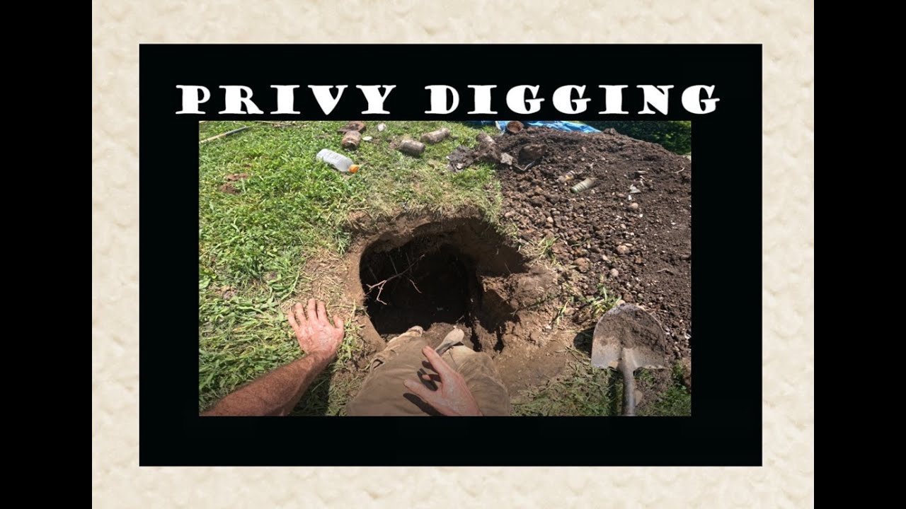 Digging a Privy Behind a Funeral Home - Treasure Hunting Ohio - Bottle Digging - Antiques -