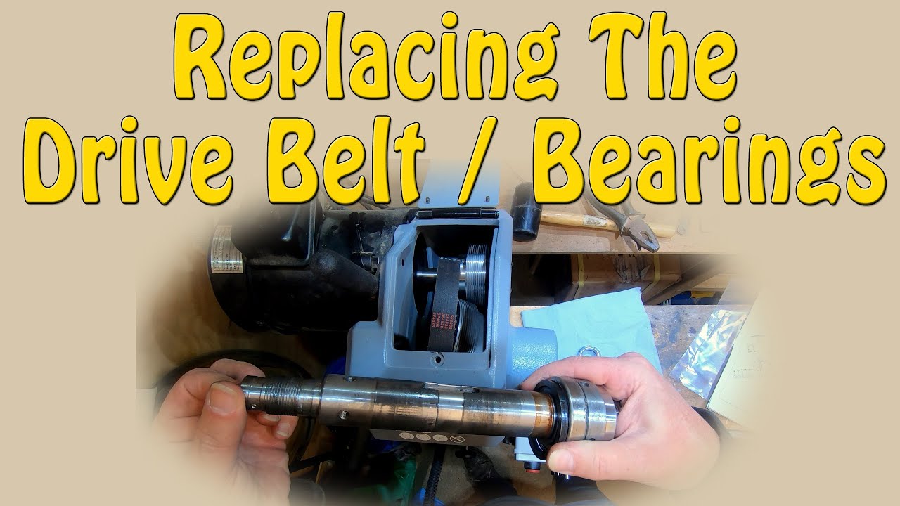 Replacing Drive Belt / Bearings Axminster AT406WL / AT1628VS - Episode 256