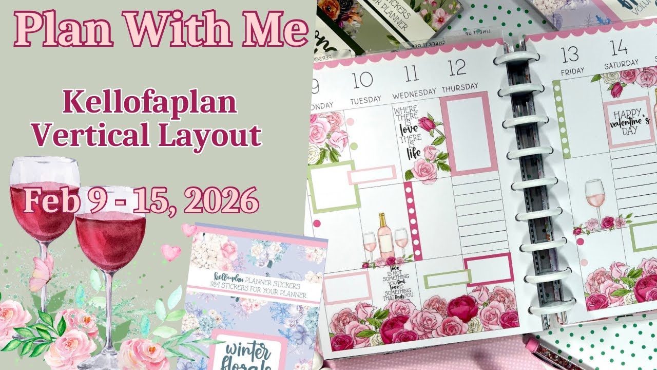 ВЕРТИКАЛЬНАЯ ПЛАНИРОВКА ВМЕСТЕ СО МНОЙ | 9-15 ФЕВРАЛЯ | CATCHALL | ПЛАНИРОВЩИК KELLOFAPLAN | ЦВЕТ...
