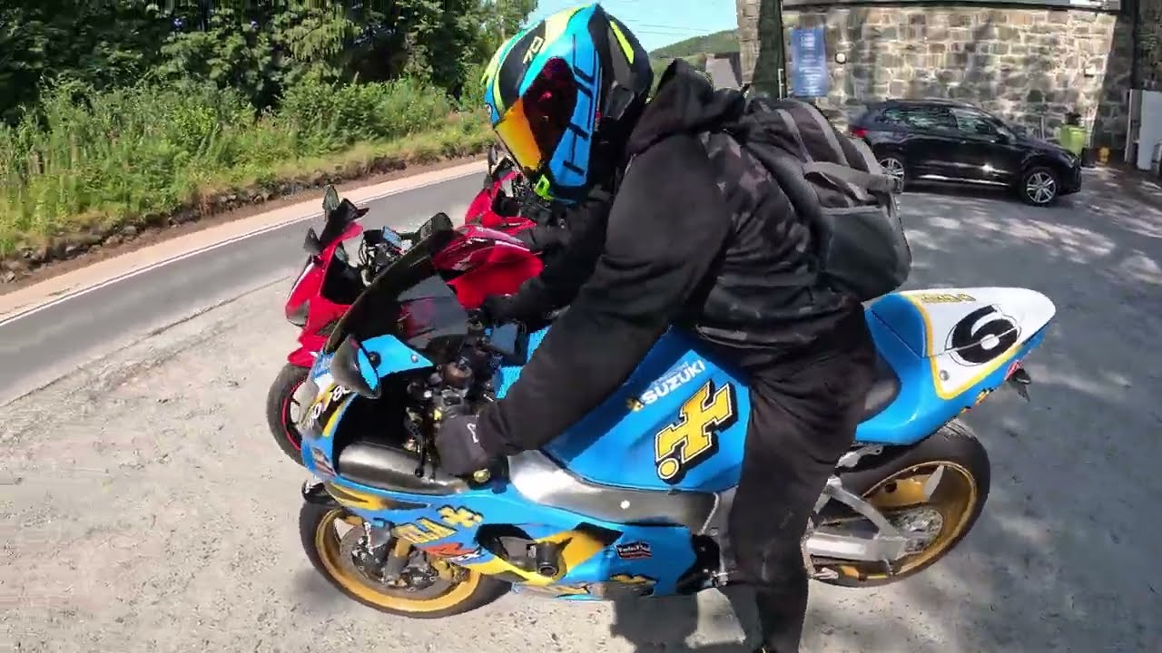 riding through mach loop in wales with friends part 1