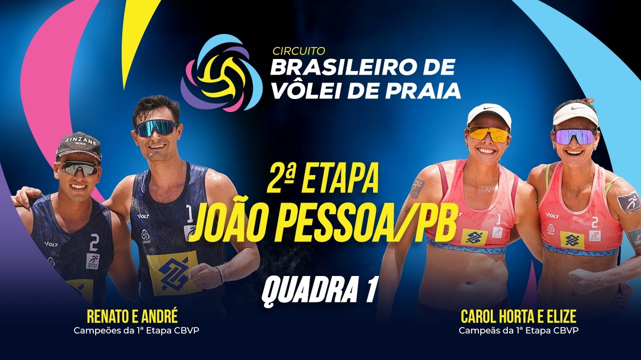 CIRCUITO BRASILEIRO DE VÔLEI DE PRAIA - FASE DE GRUPOS - QUADRA 1 - 04/03/2026