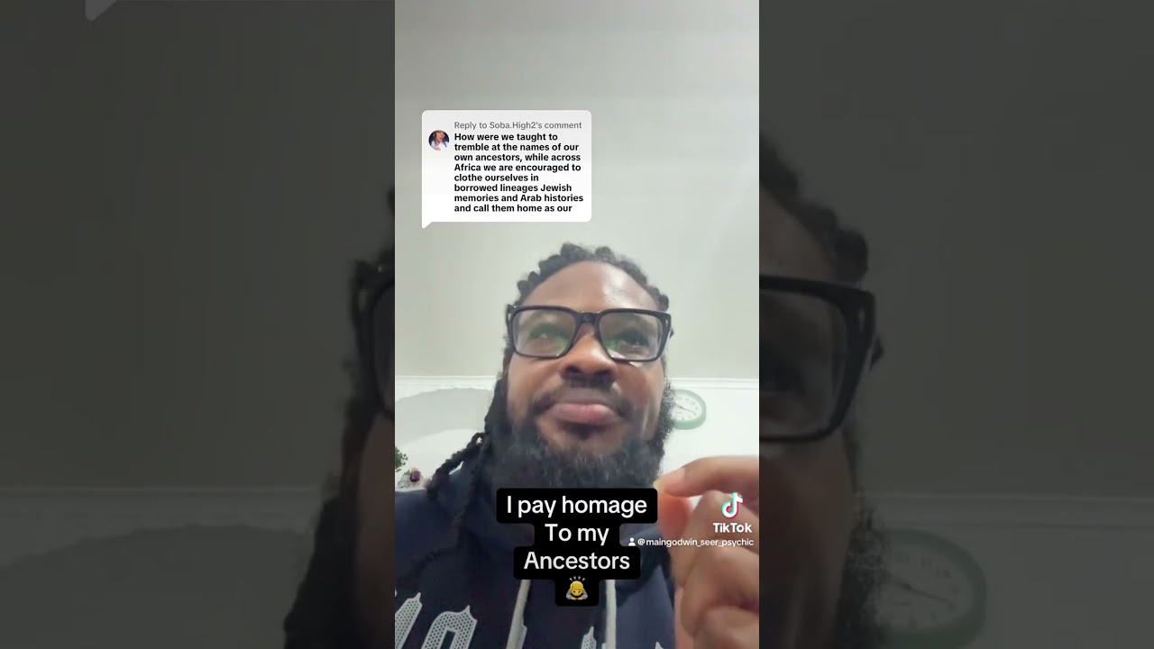 I pay homage to my ancestors 