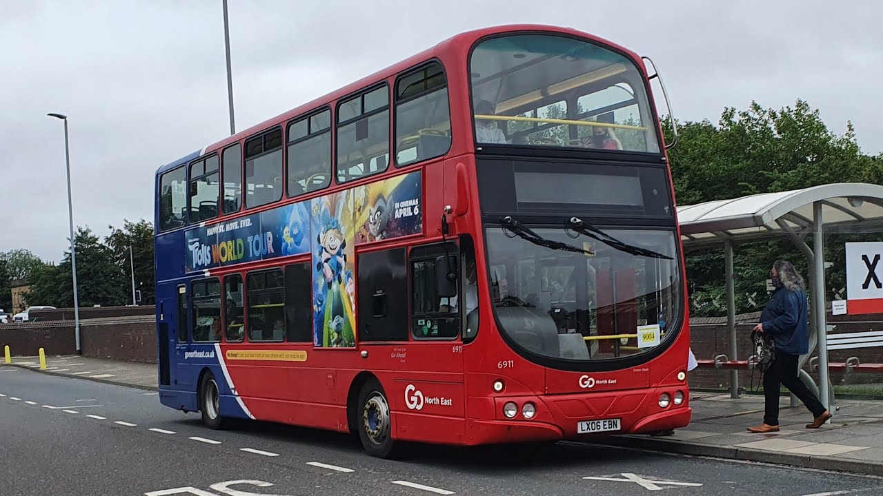 🚍🚍*Monster* Go North East 6911 LX06 EBN Volvo B7 on Tram Replacement