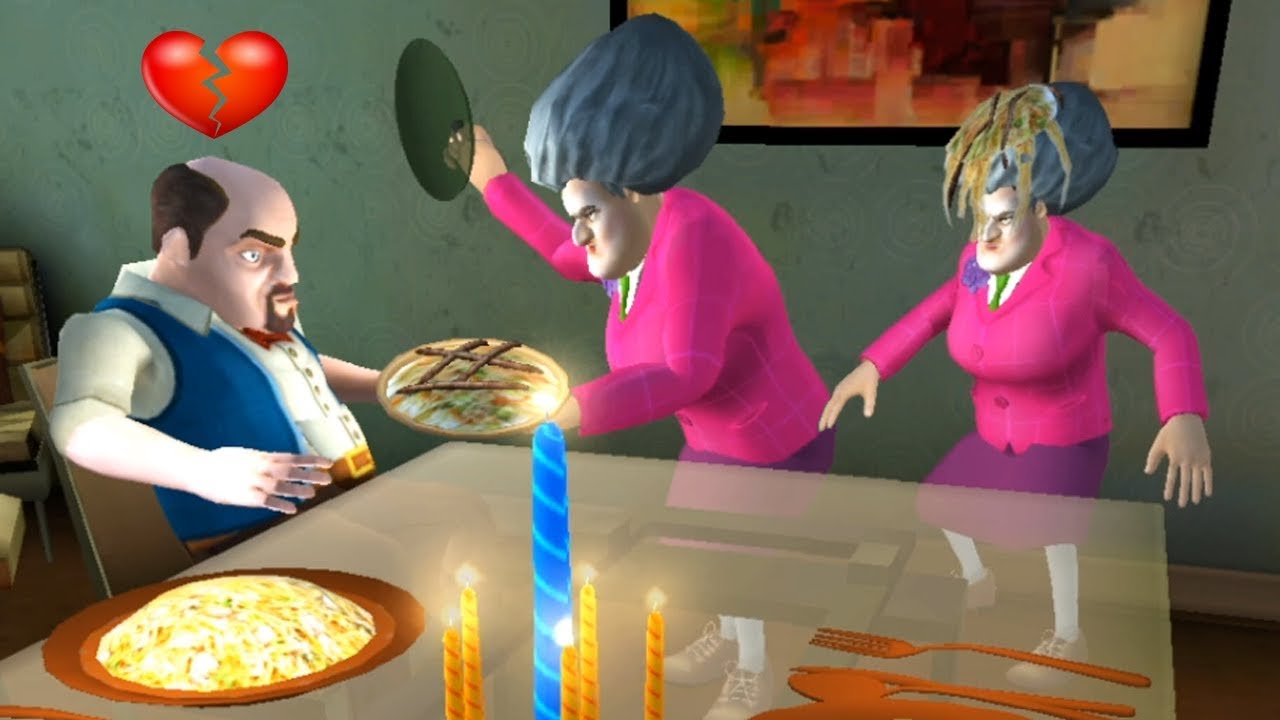 Испортил Свидание Бабка Учительница Мисс Ти! - Scary Teacher 3D