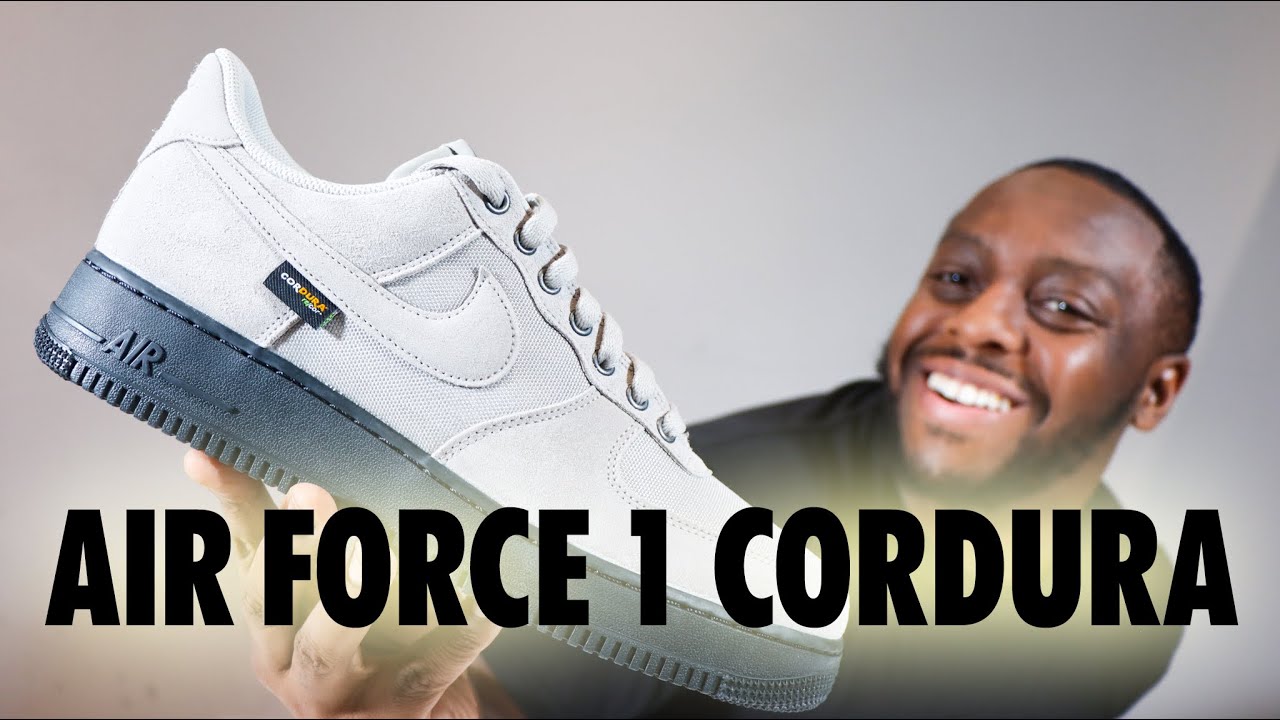 Обзор кроссовок Nike Air Force 1 Cordura Re-Cor Iron Ore On Foot QuickSchopes 735 Schopes HQ3822 001