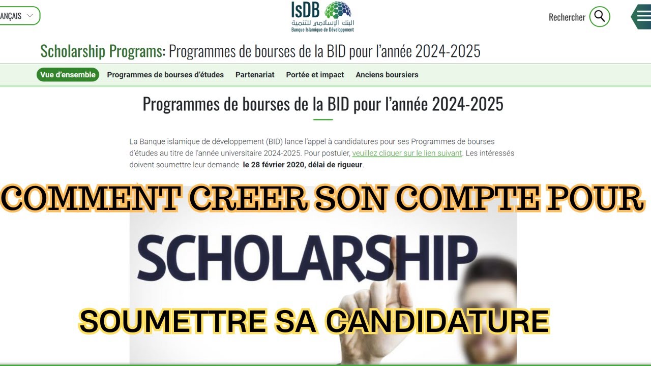 Bourse d'etude total de la ISBD 2024-2025 / Licence-Master-Doctorat