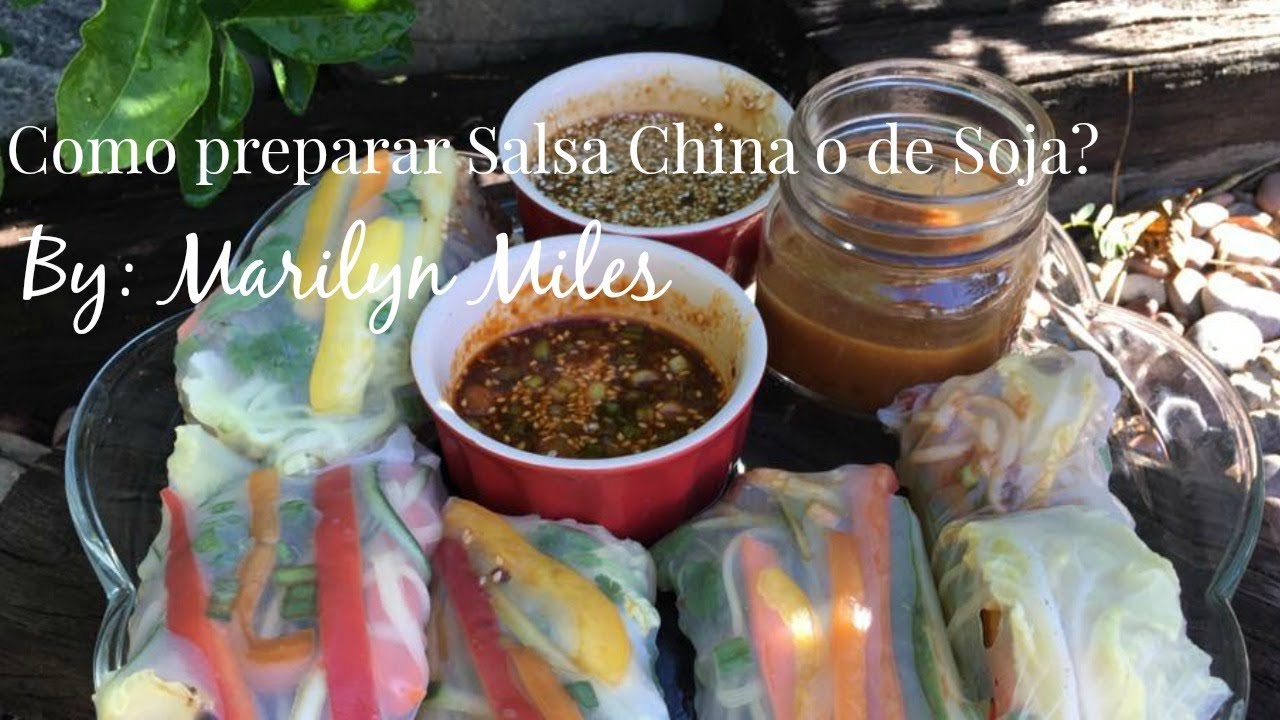 Salsa de Soya o Soja Preparada|MARILYN MILES