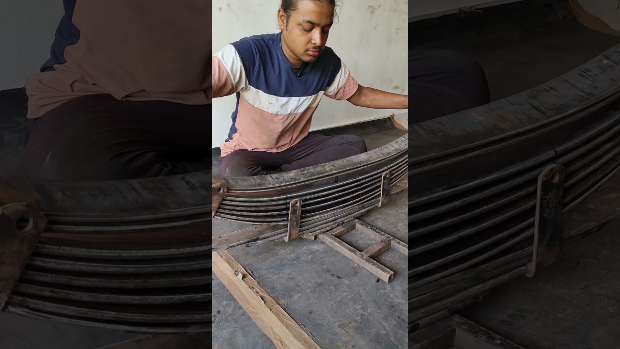 Bolero Kabani (leaf Spring) Repairing #bolero #mahindra #transport #ashokleyland #dumptruck #rajkot