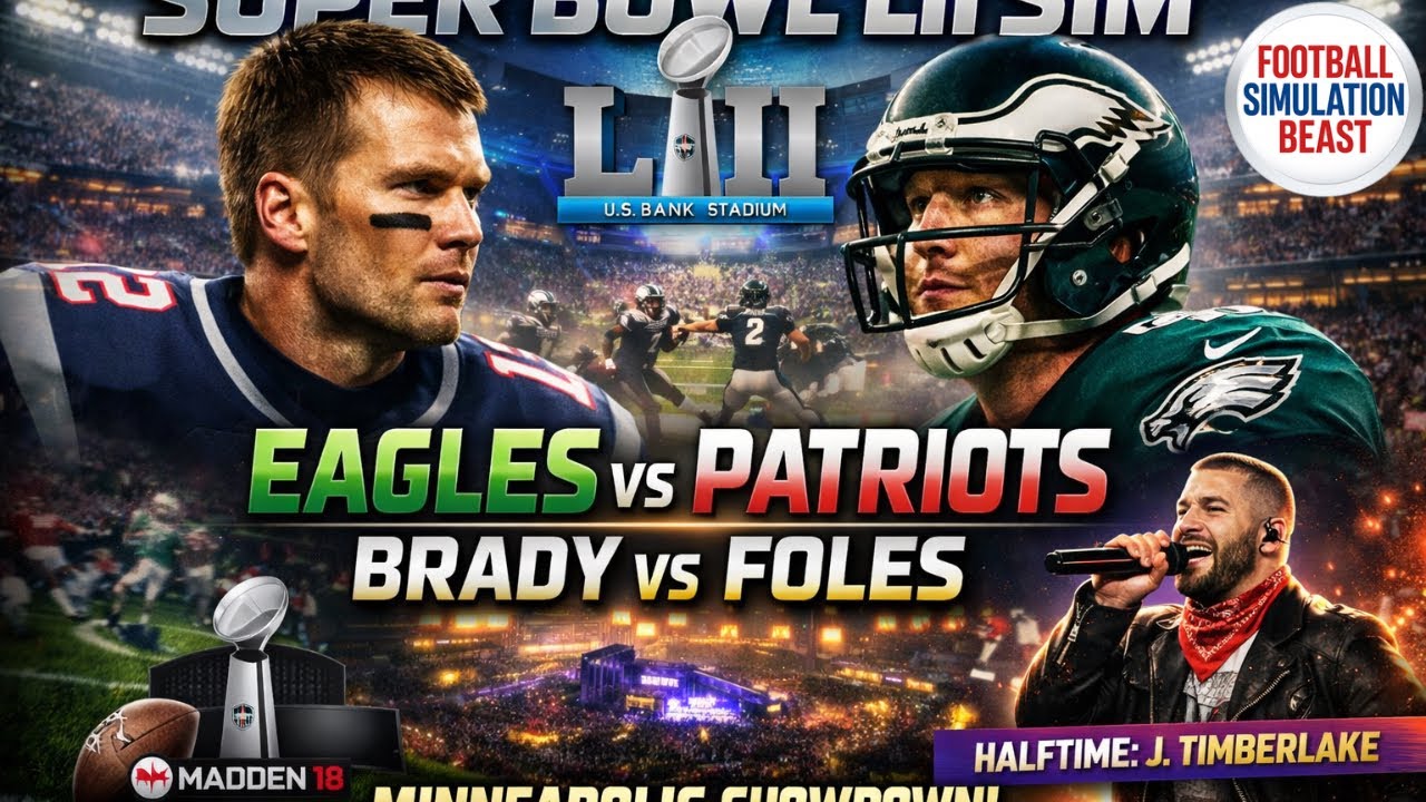 Madden Classic Superbowl LII New England Patriots vs Philadelphia Eagles