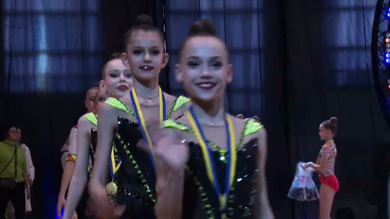 Парад закриття та нагородження гімнасток Командногой Чемпіонату України 2023 м. Ужгород
