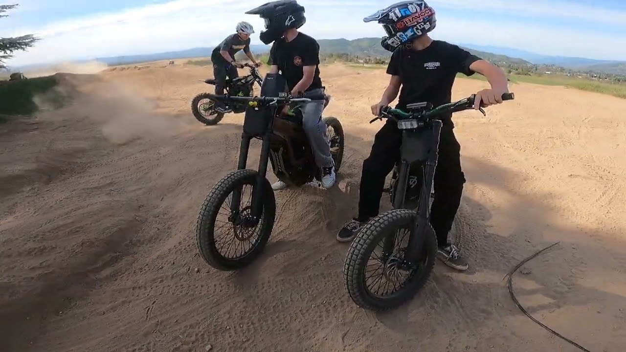 riding dirt bikes