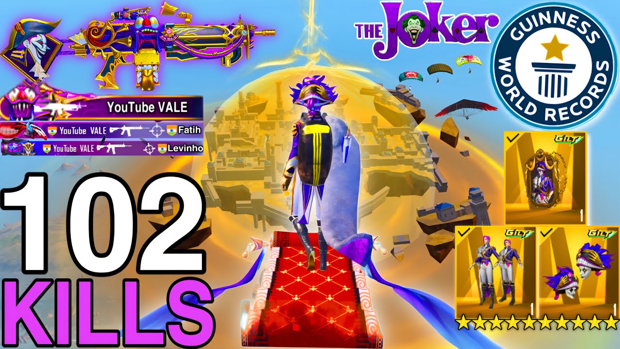 102 Solo KILLS!🔥NEW WORLD KILL RECORD with ULTIMATE JOKER SET😍 SAMSUNG,A7,A8,J5,J6,J7,J2,J3,XS,A3,A4
