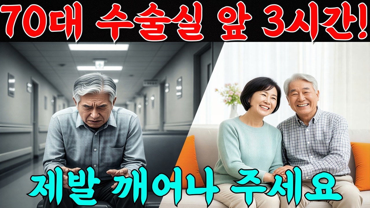 70대 배우자 수술실 앞 아직 떠나면 안돼요  일장춘몽의 마음