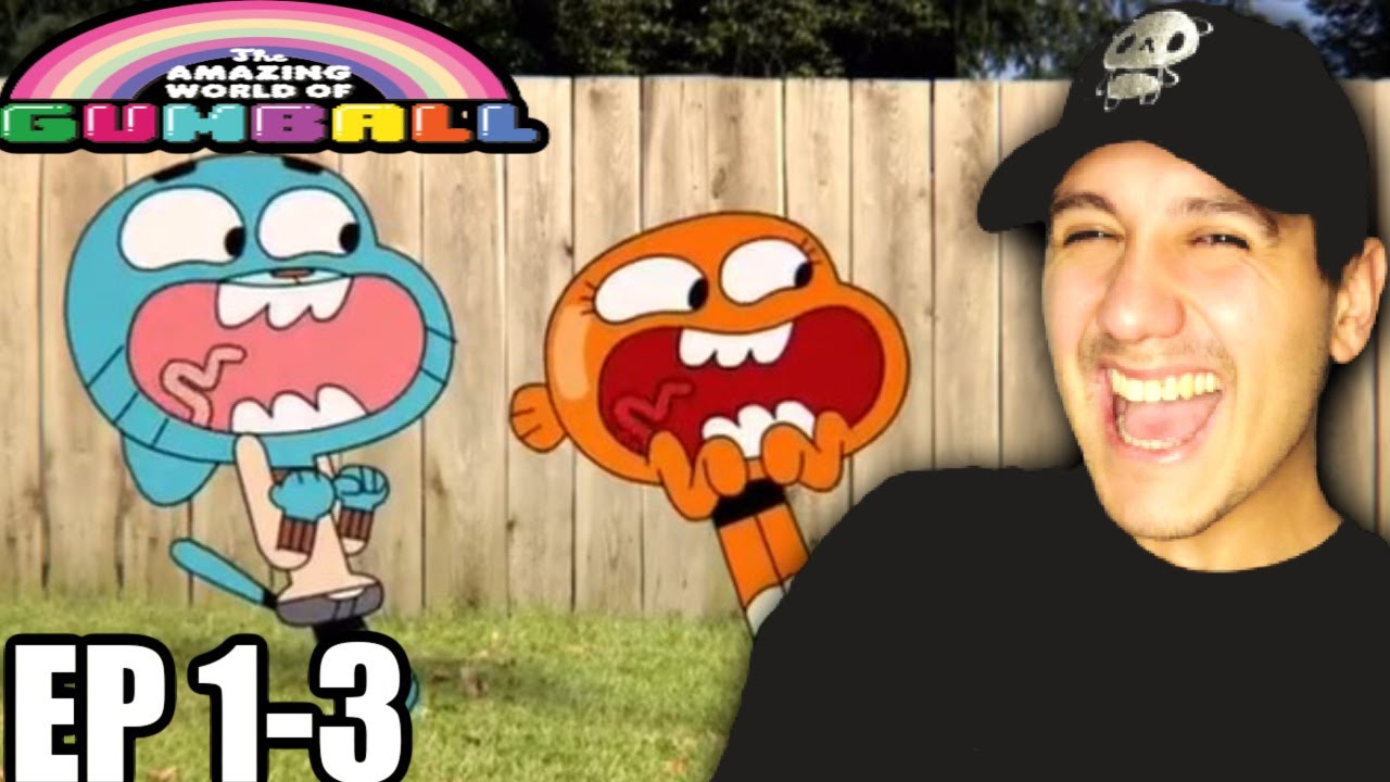 The Amazing World Of Gumball Ep 1-3 (REACTION) WE DOING GUMBALL!!!