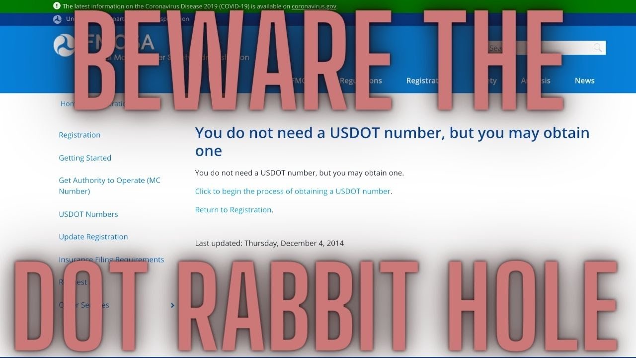 Do I need a USDOT number on my Pickup Truck and Trailer for my Dumpster Rental Business?