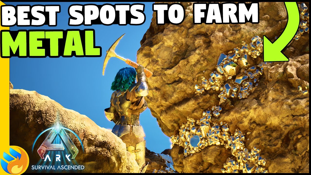 BEST Locations To Find METAL On ARK Ascended The Island