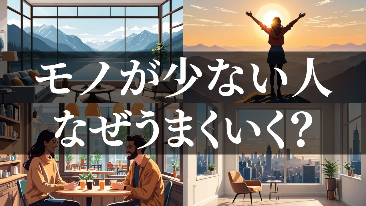 【手放す力】なぜモノが少ない人だけがうまくいくのか？