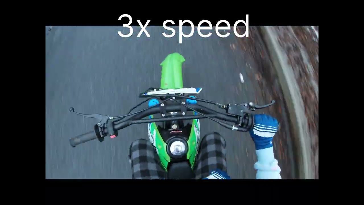 Riding my dirtbike in snow!