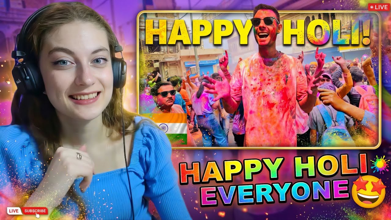 First Time at HOLI Festival India! Epic Street Madness with Locals 2026 🎉🇮🇳