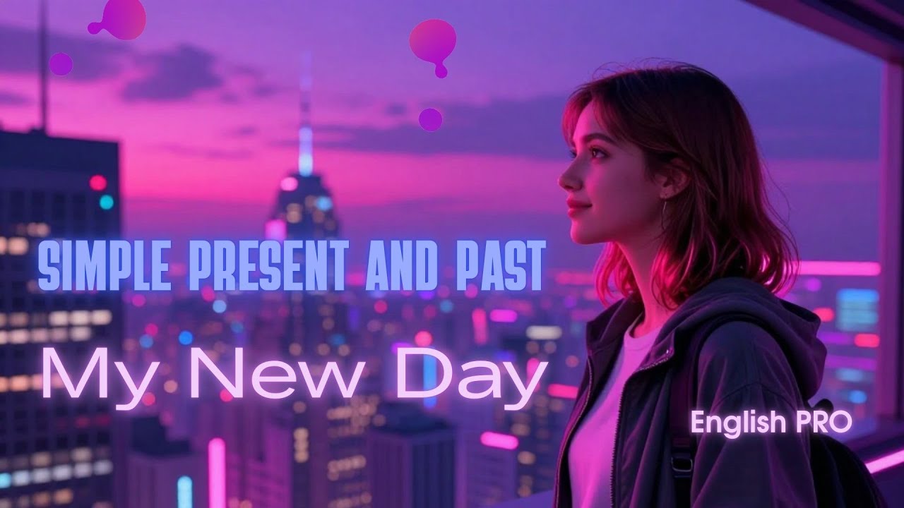 Learn English with music. SIMPLE PRESENT AND SIMPLE PAST. MY BRAND NEW DAY.