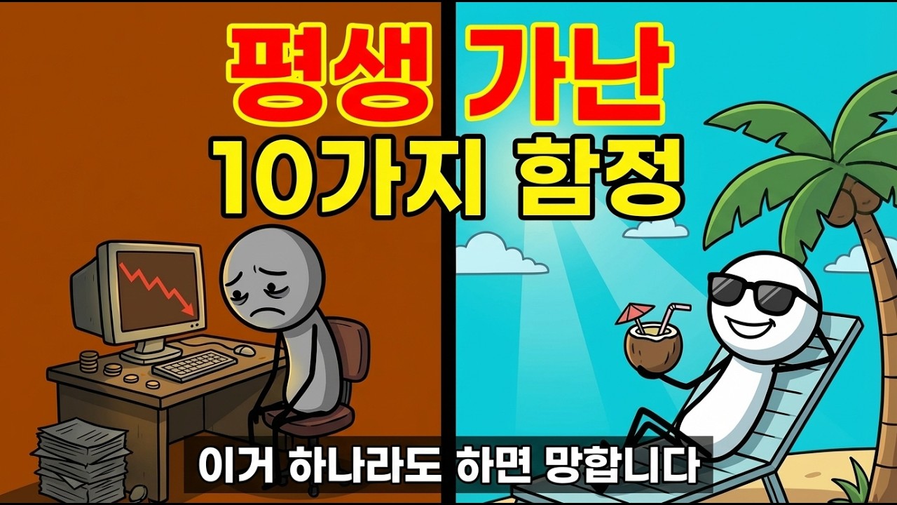평생 가난하게 사는 10가지 확실한 방법 | 이거 하나라도 하면 망합니다