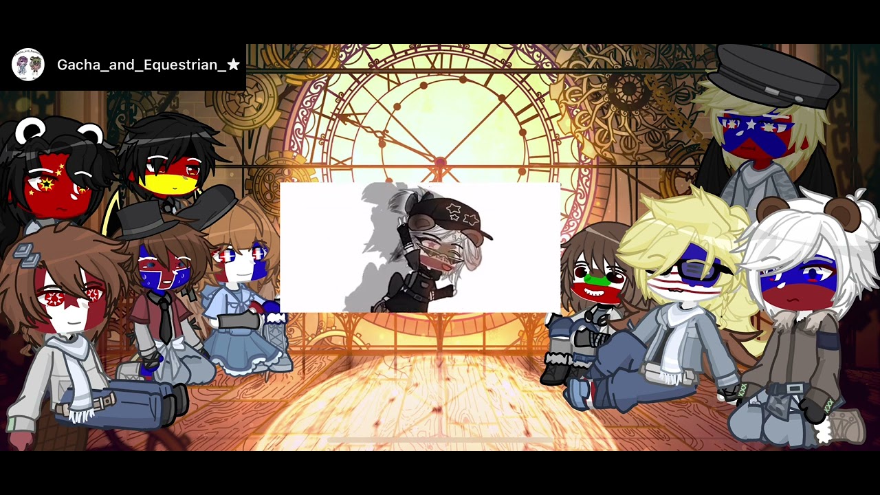 Countryhumans react to states || part 5 || California (re-upload!!)