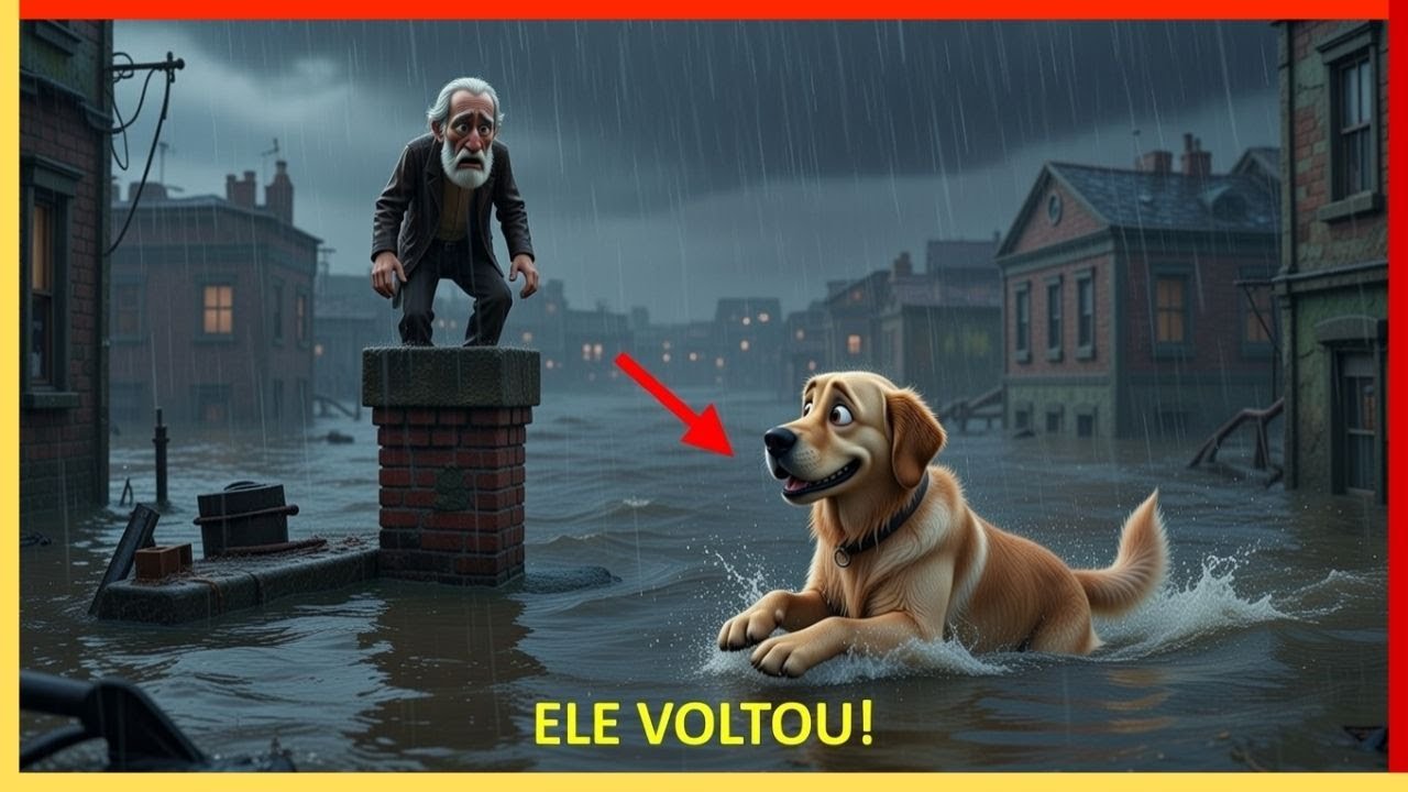ELE EXPULSOU O CACHORRO NO BOTE... O Que o GOLDEN RETRIEVER Fez na Enchente CHOCOU OS BOMBEIROS! 🌊😭