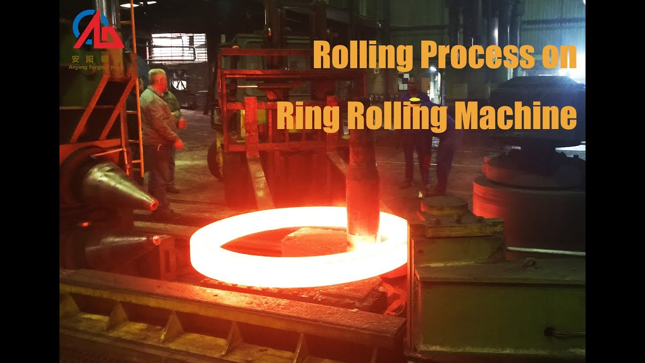Rolling process on Ring Rolling Machine