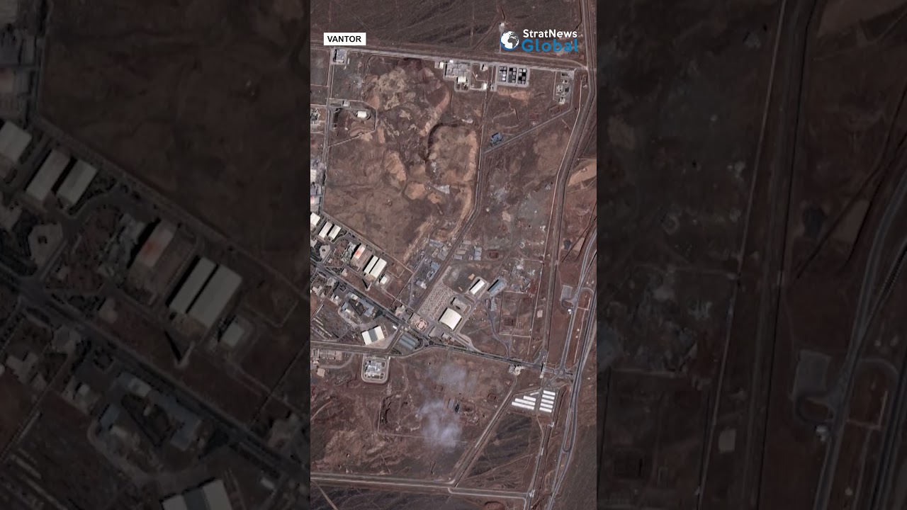 Satellite imagery shows apparent attack on Iranian nuclear site, report says | #shorts #iran #israel