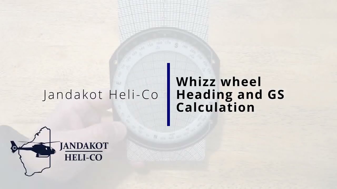 How to calculate HDG and GS with a whizz wheel