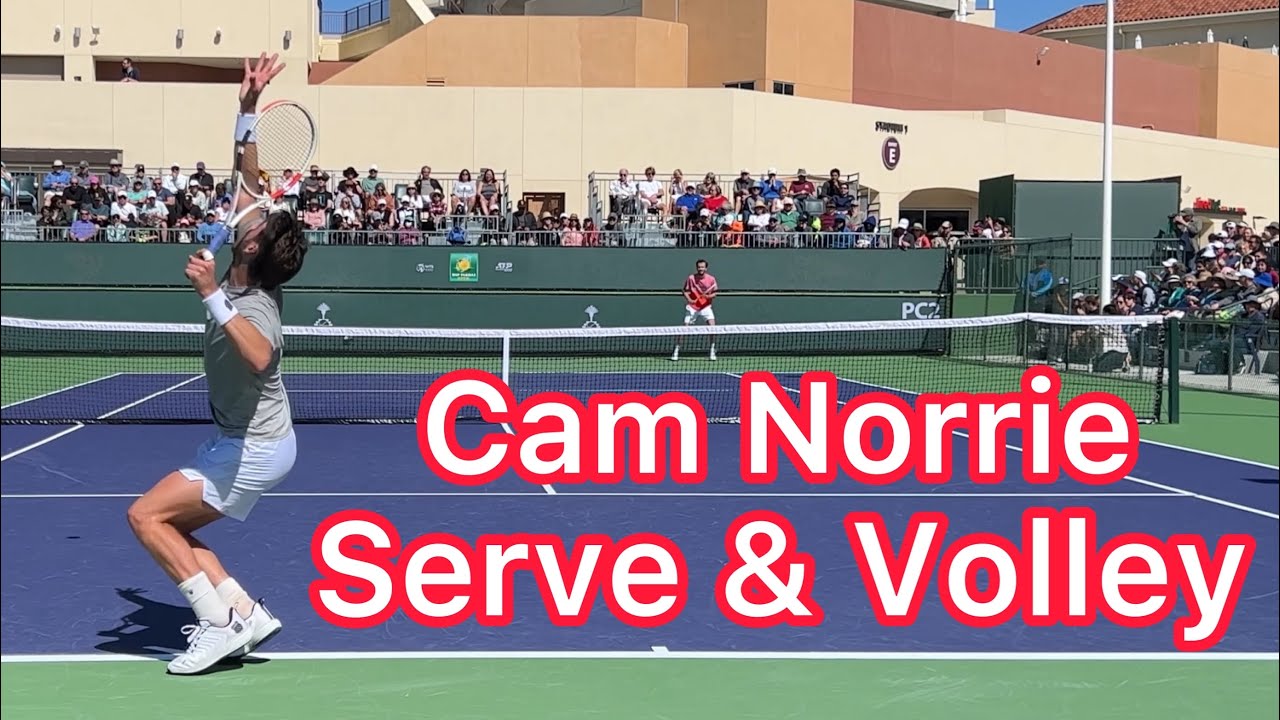 How To Serve And Volley Like Cam Norrie (Tennis Technique & Strategy Explained)