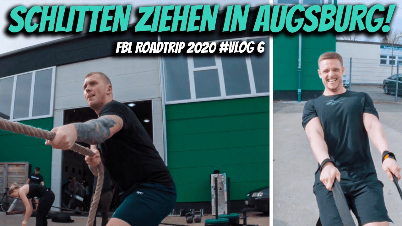 Schlitten ziehen in Augsburg! ✘ Roadtrip 2020 Vlog #6