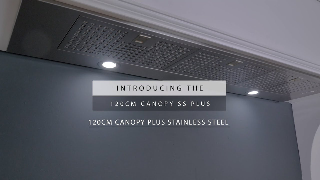 120cm Canopy Brushless Motor Canopy Cooker Hood Stainless Steel