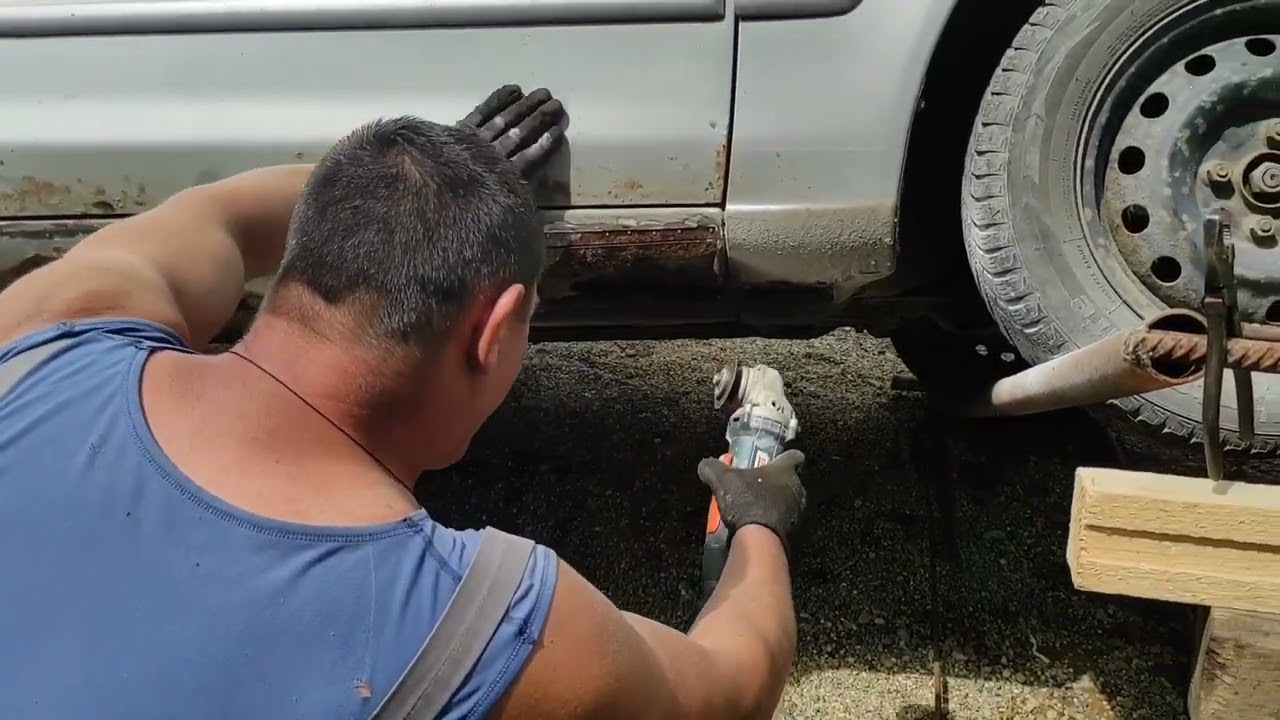 Reparatii praguri, chituit și vopsit!