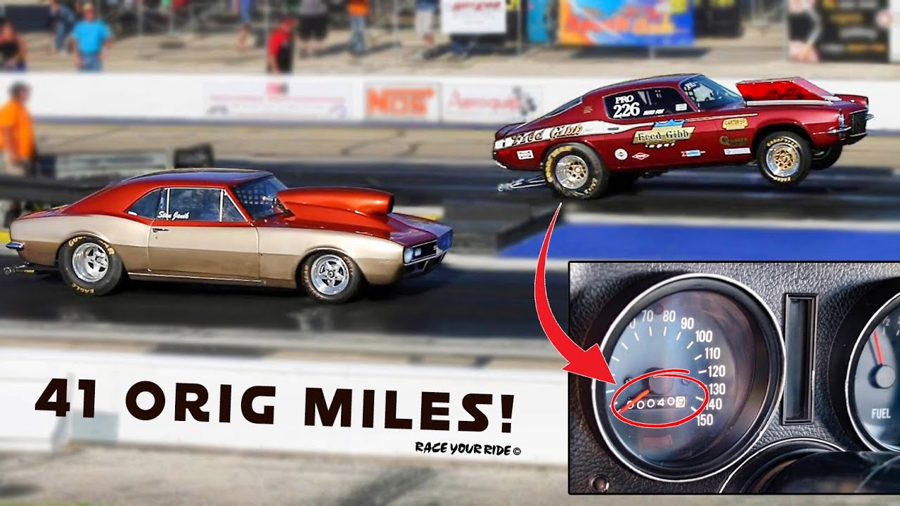 41 ORIGINAL MILES! '70 427CI CAMARO! PRO STOCK TIME CAPSULE! BYRON DRAGWAY!
