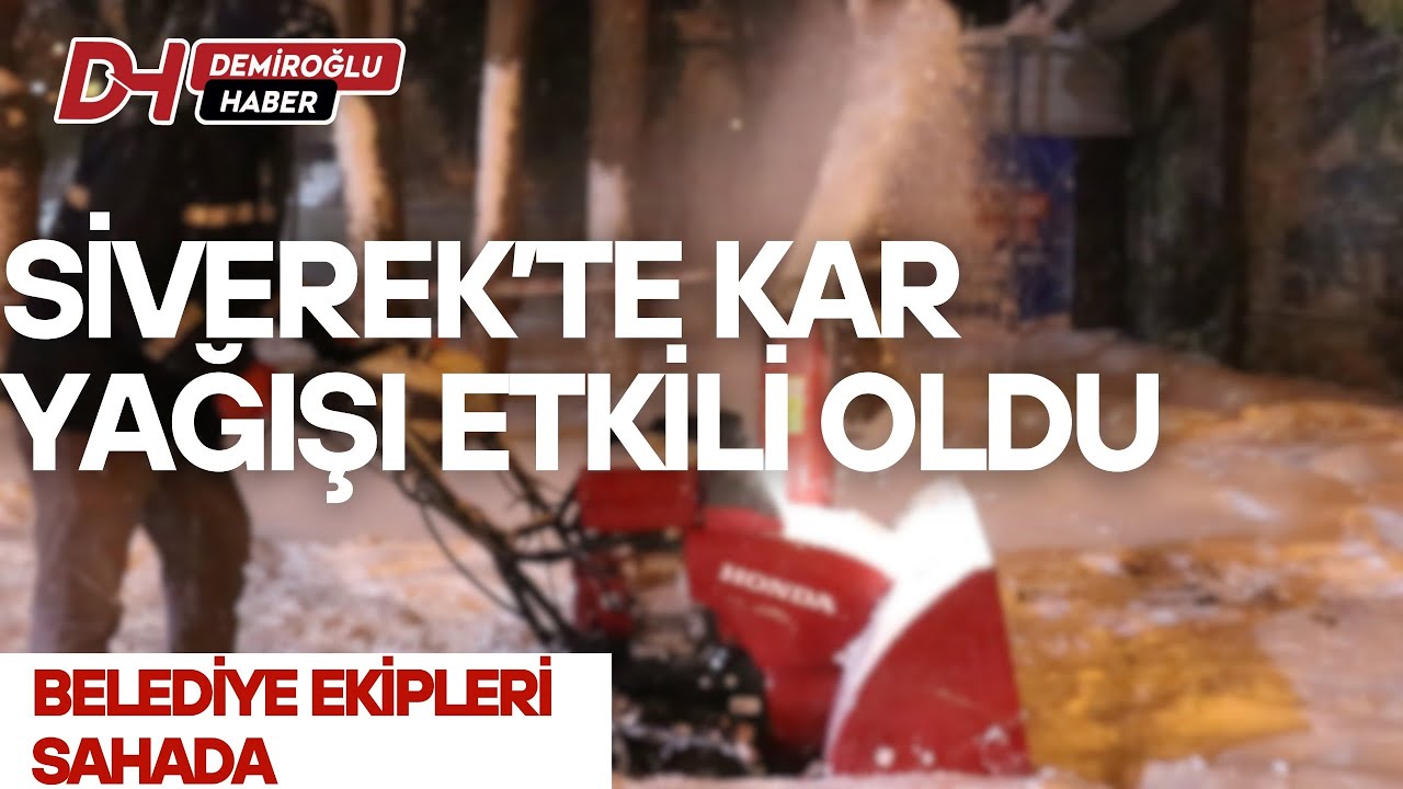 Siverek’te Kar Yağışı Etkili Oldu: Belediye Ekipleri Sahada