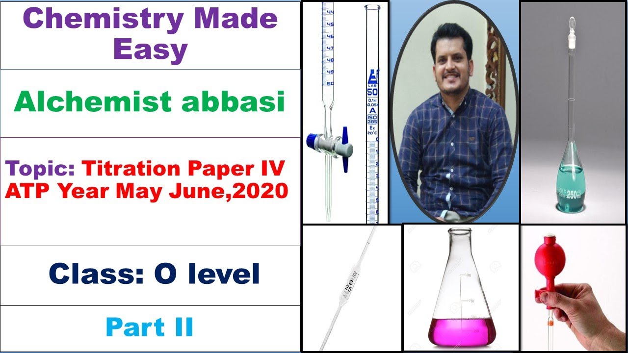 Chemistry 5070 ATP Paper IV May June,2020 || Part II
