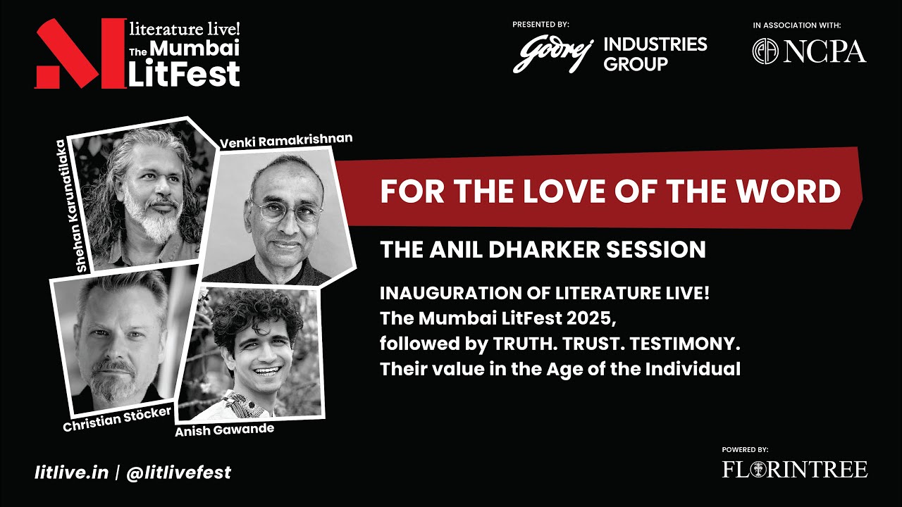 FOR THE LOVE OF THE WORD - The Anil Dharker Session: INAUGURATION OF LITERATURE LIVE! MLF 2025