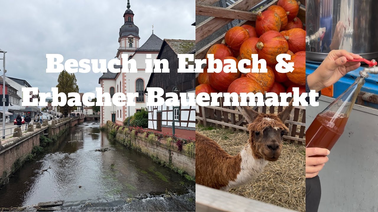 Erbach &ndash; Herz des Odenwalds & Besuch des Bauernmarktes #erbach#odenwald#bauernmarkt