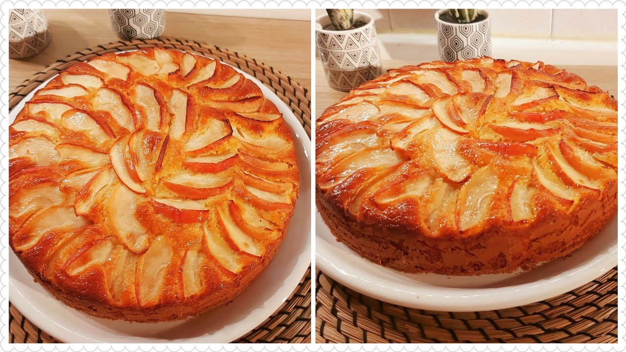 للمبتدئات 🥰كيك بالتفاح 🍎🍎سهل وسريع وناجح 100%