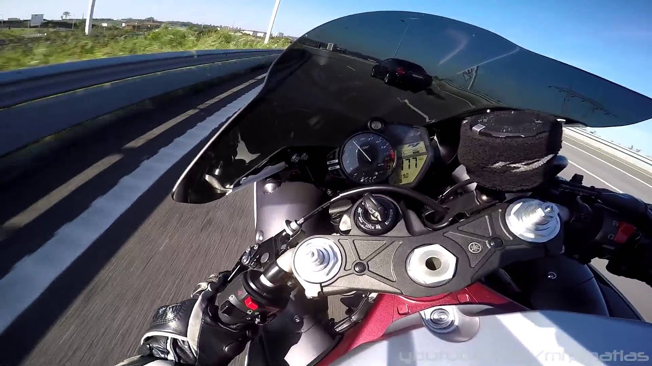 R1 Crossplane - Nasty WHEELIES | Traffic | Speed | Cool COPS
