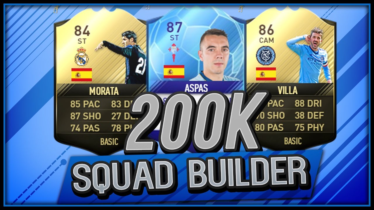 INCREDIBLE 200K SQUAD BUILDER!!! - FIFA 17
