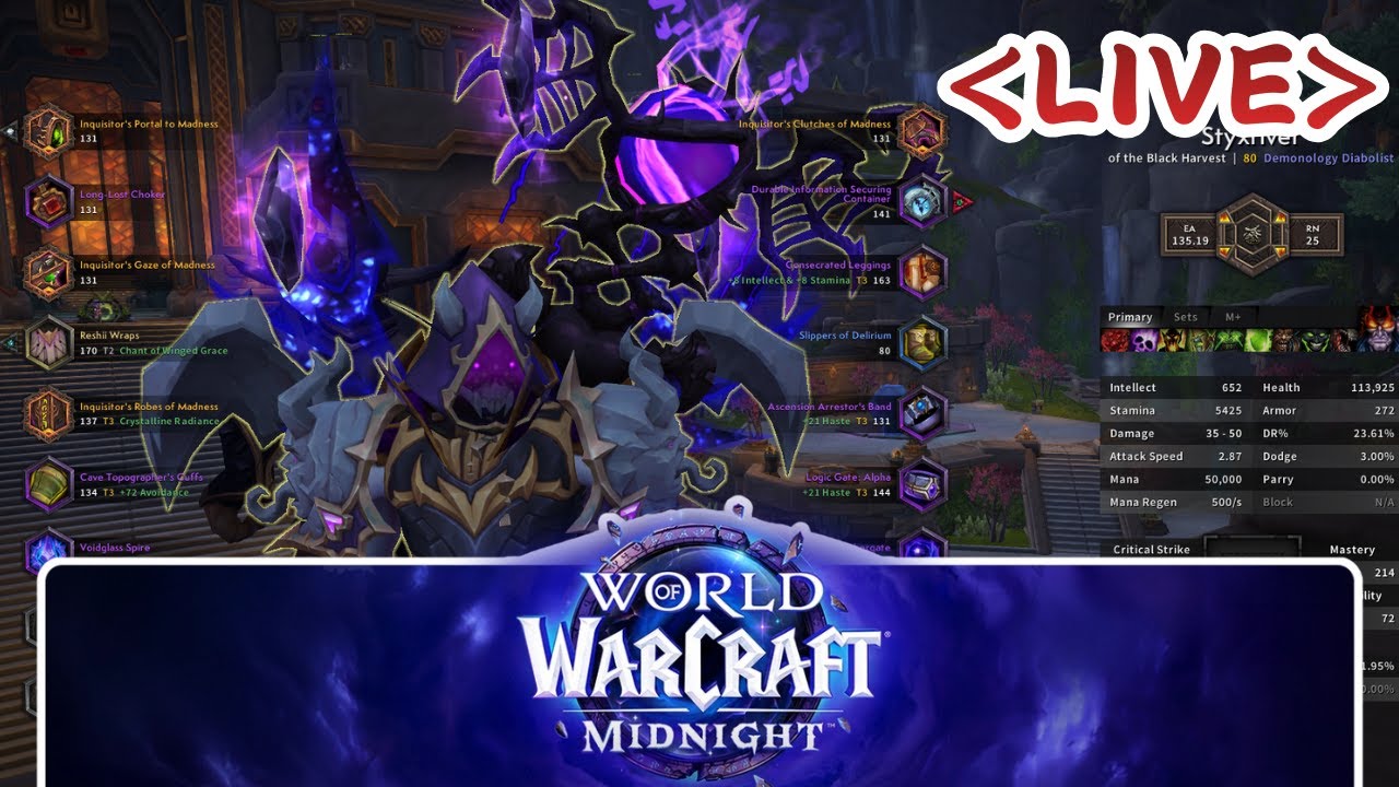 [Demo Lock] WoW Midnight Early Access With The Bois!